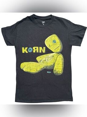 Korn Issues Rag Doll Graphic Band T-Shirt Black Nu-Metal Small Unisex Tee